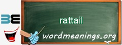 WordMeaning blackboard for rattail